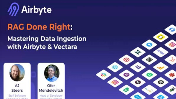 GenAI Revolution: Master Data Ingestion with Airbyte & Vectara