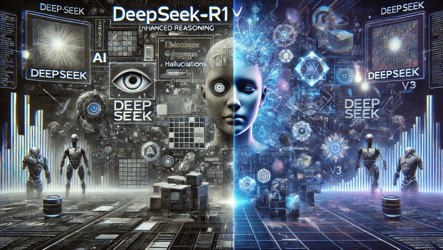 DeepSeek-R1 hallucinates more than DeepSeek-V3